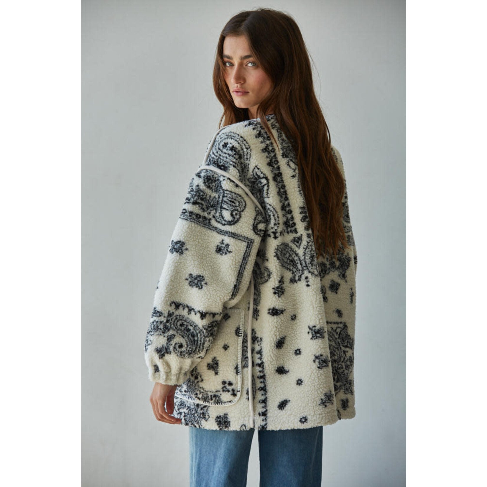 PAISLEY SHERPA JACKET