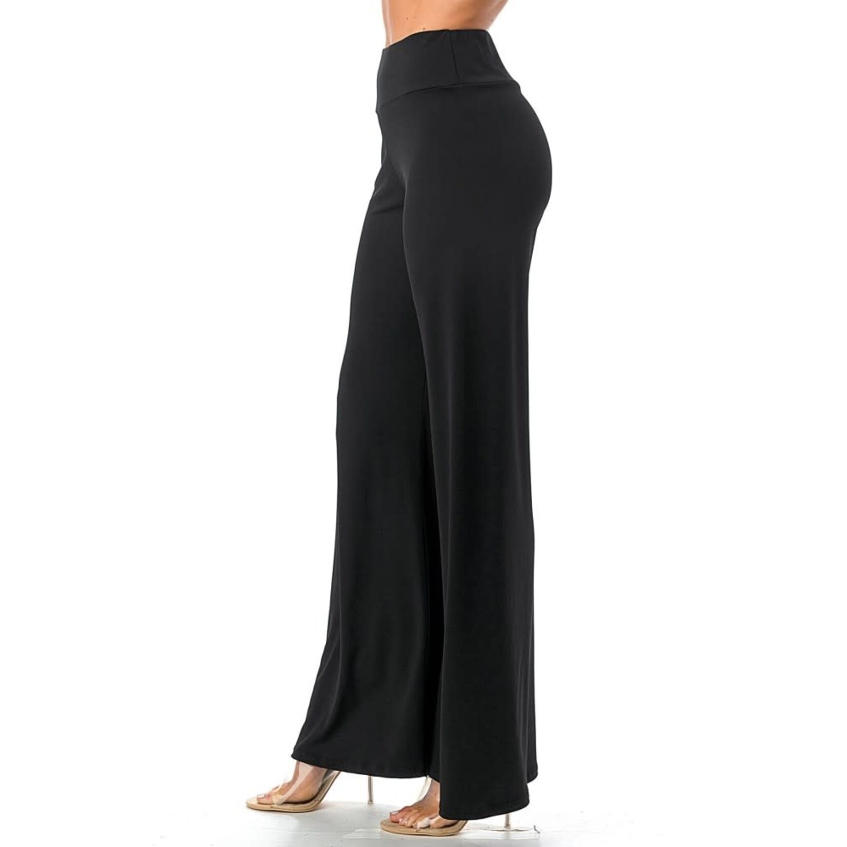BLACK PALAZZO PANTS