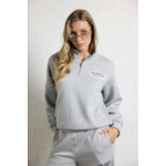 VINTAGE HAVANA X VON DUTCH GREY QUARTER ZIP