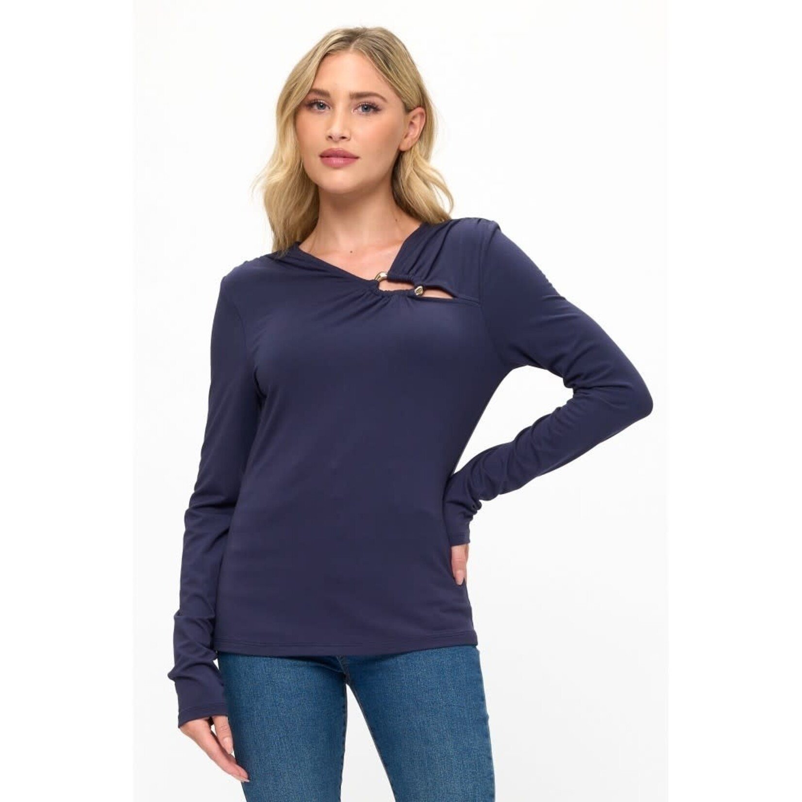 TRENDY LONG SLEEVE FITTED TOP