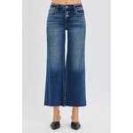 MID RISE DARK WASH JEANS