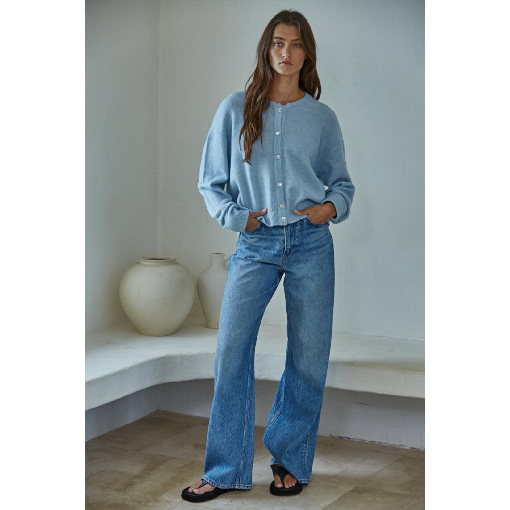 BABY BLUE OLIVIA CARDIGAN