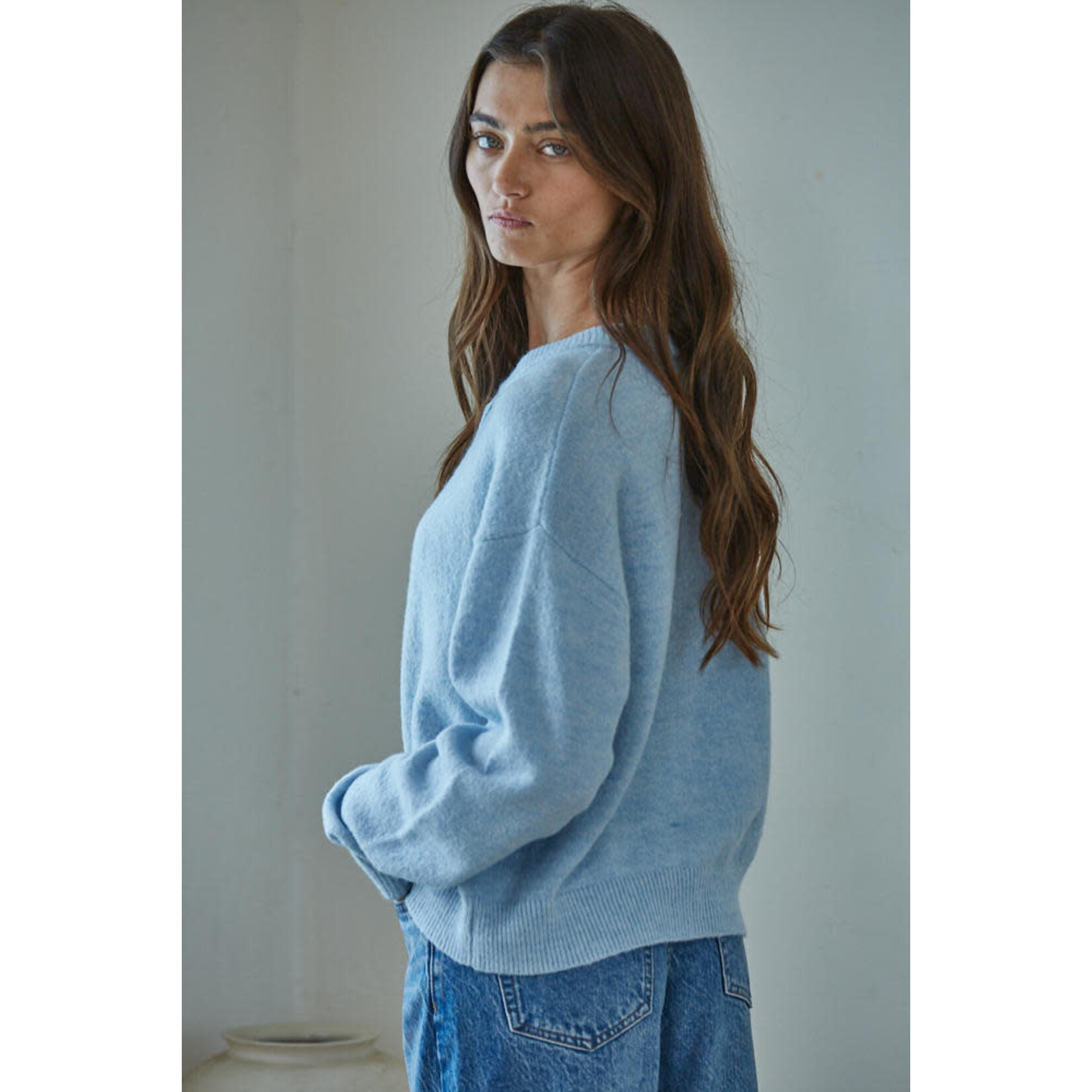 BABY BLUE OLIVIA CARDIGAN