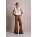 elan WHITE TIE FRONT TOP