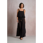 BLACK LACE TRIM TANK