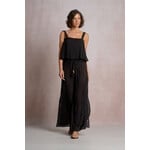 elan BLACK LACE TRIM TANK