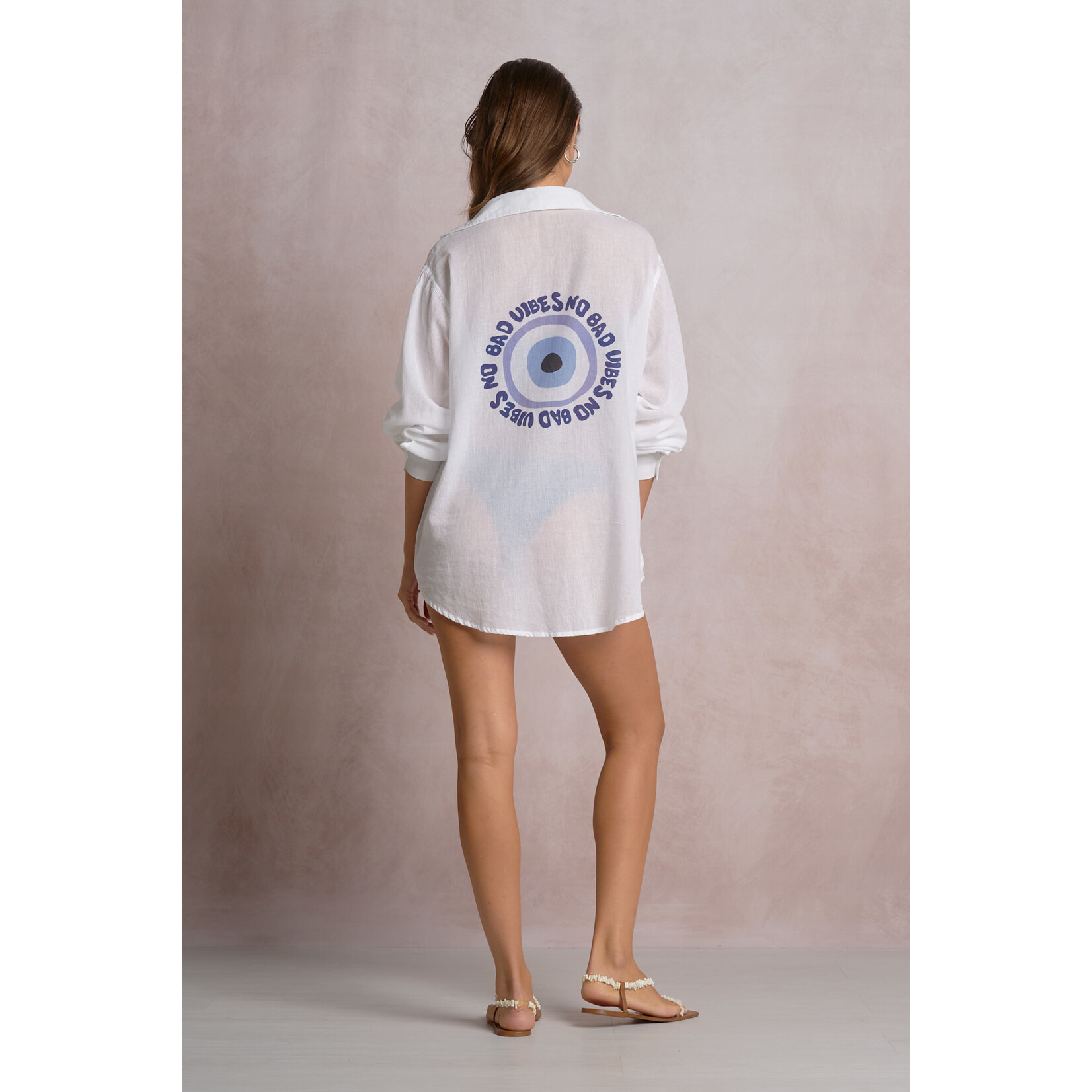 EVIL EYE BUTTON DOWN