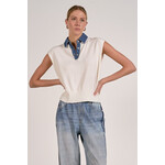 OFF WHITE DENIM INSERT VEST