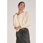 NATURAL OFF ONE SHOULDER SWEATER