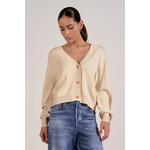 NATURAL/TAN COLORBLOCK SWEATER