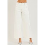 RISEN WHITE UTILITY WIDE LEG JEANS