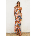 PERSIMMON BLUE MAXI DRESS
