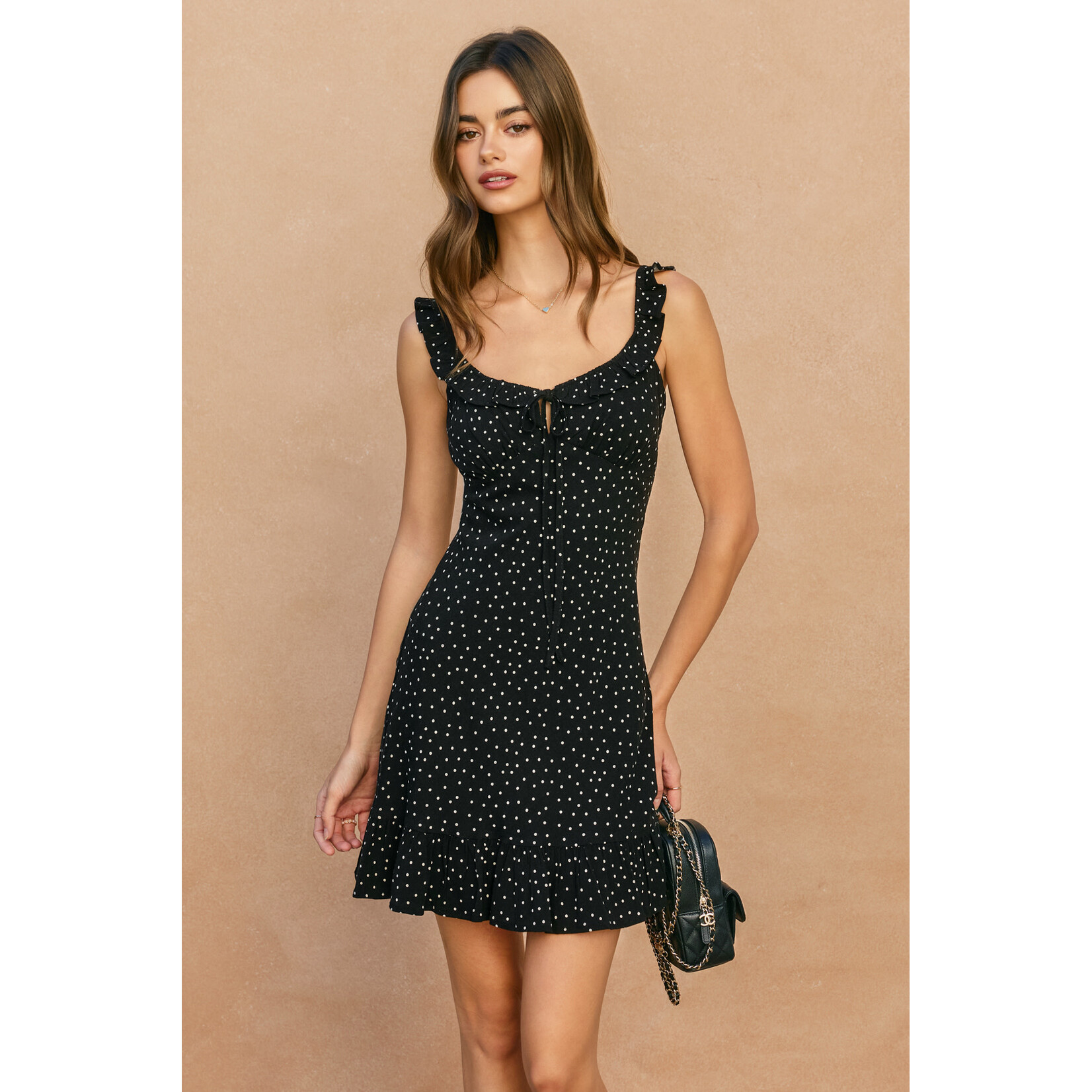 POLKA DOT MINI DRESS