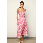 HIBISCUS PALM MIDI DRESS