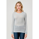 MESH LONG SLEEVE CREWNECK TEE