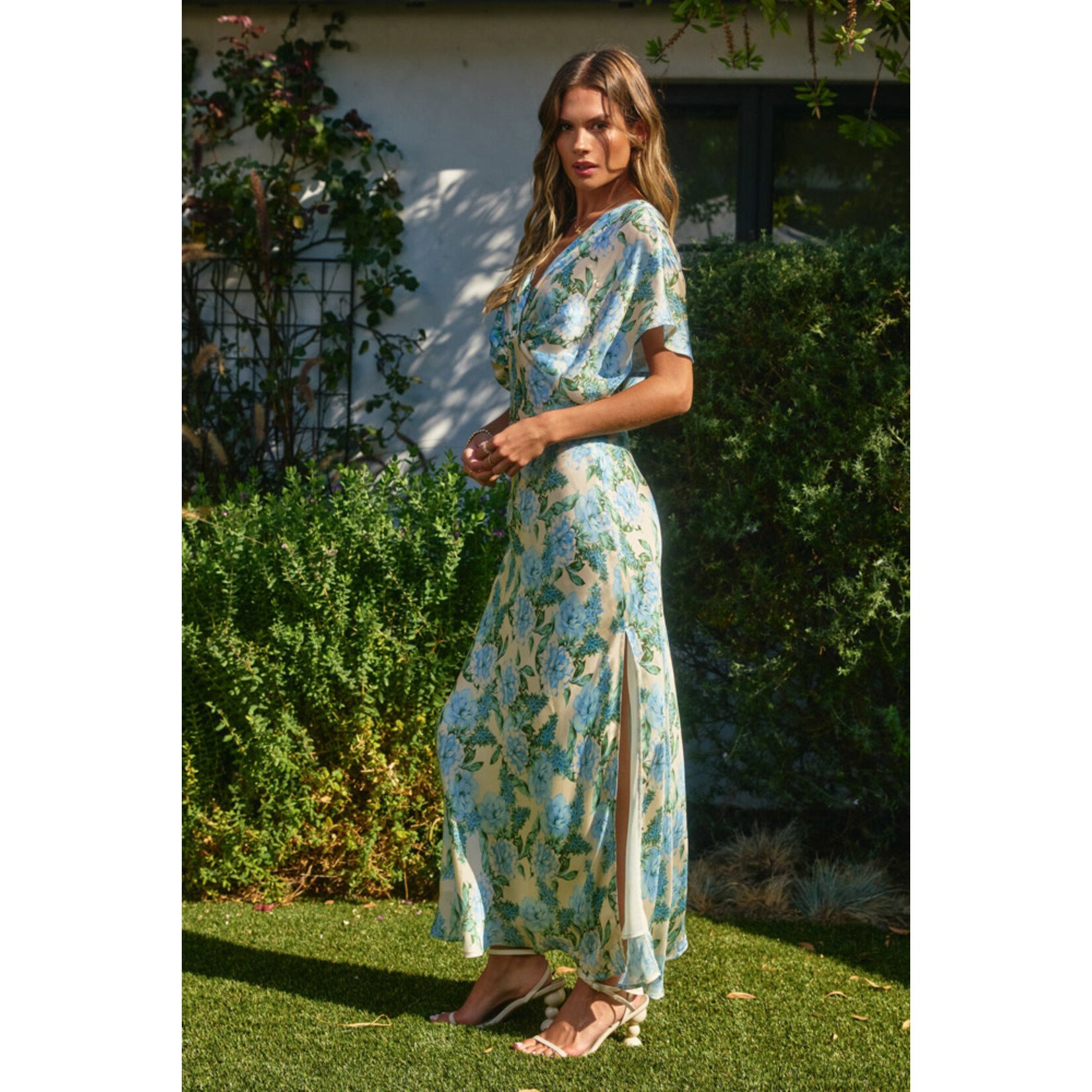 DELICATE BLUES MAXI DRESS