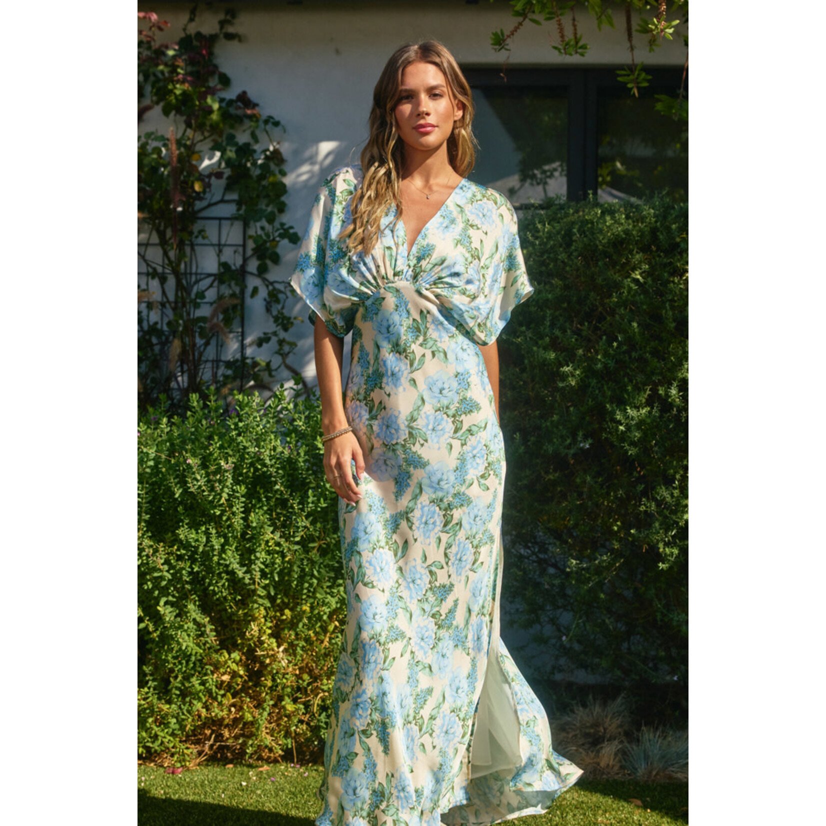 DELICATE BLUES MAXI DRESS