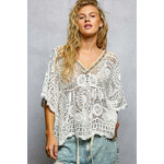 OFF WHITE CROCHET TOP