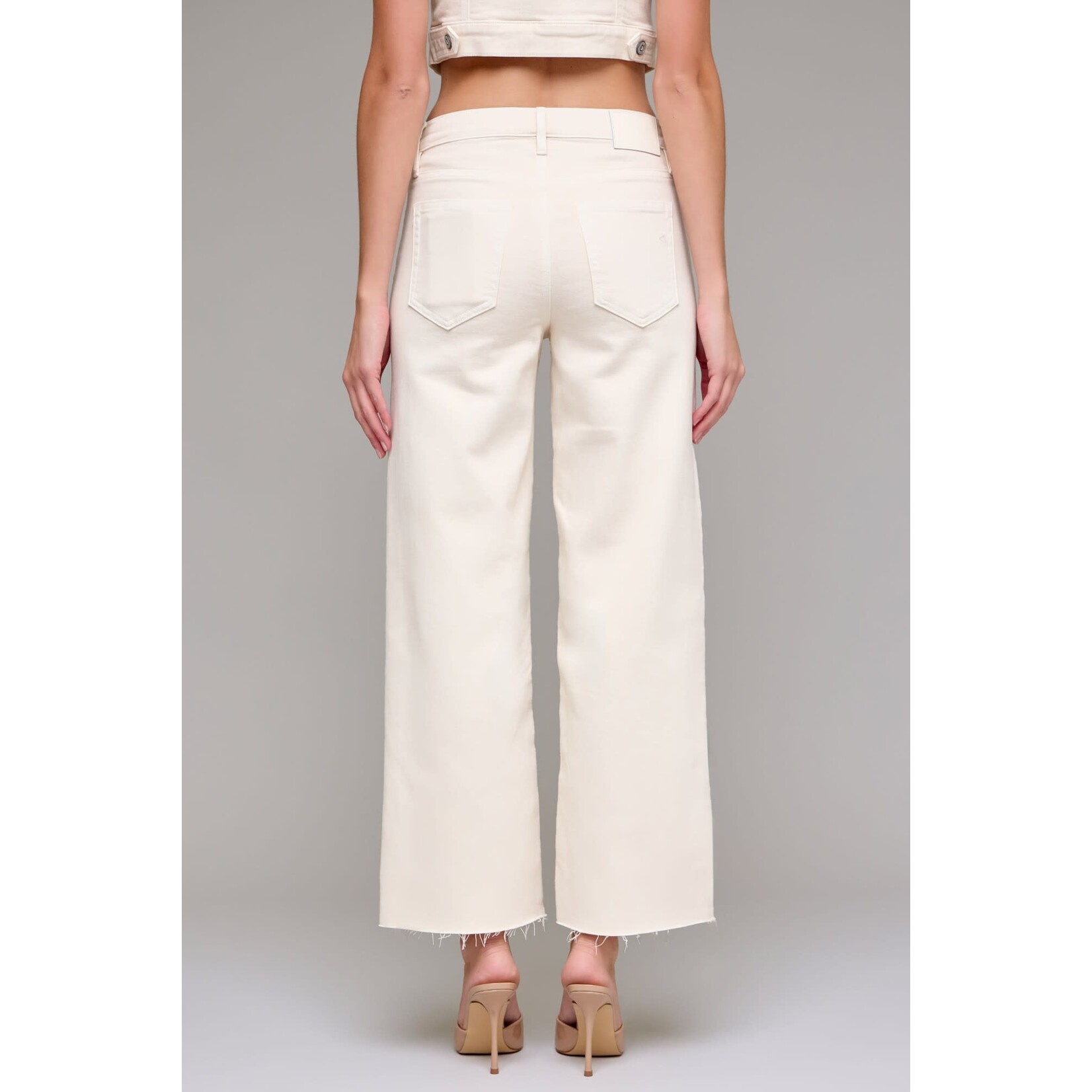 HIDDEN ECRU CLEAN STRETCH DAD JEAN