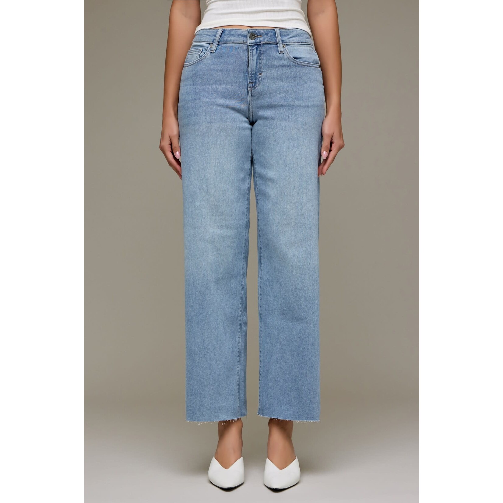 HIDDEN VINTAGE WASH MID RISE DAD JEAN