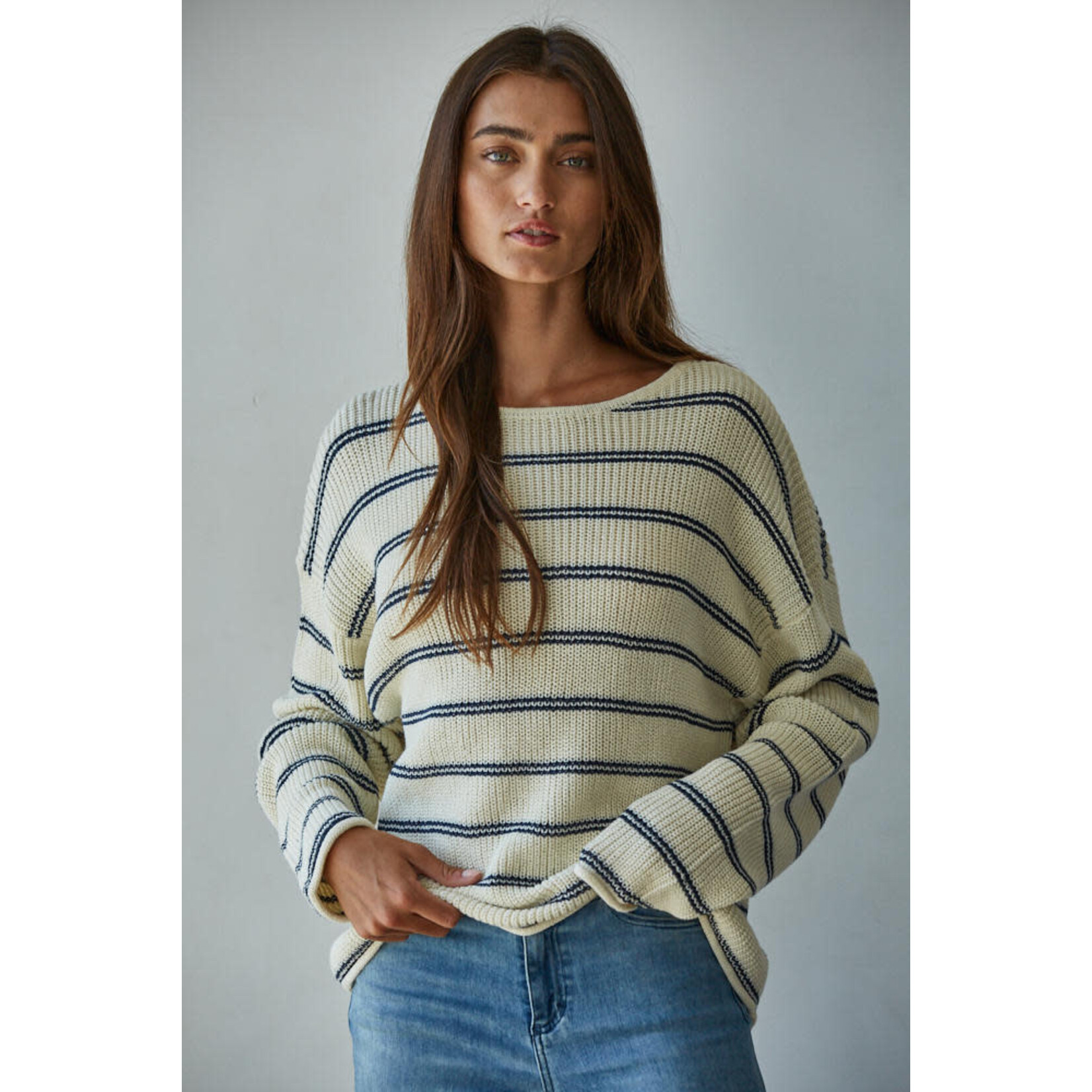 AYLA STRIPED PULLOVER