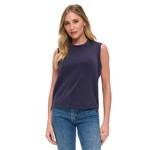 NAVY ZIPPER DETAIL TANK TOP