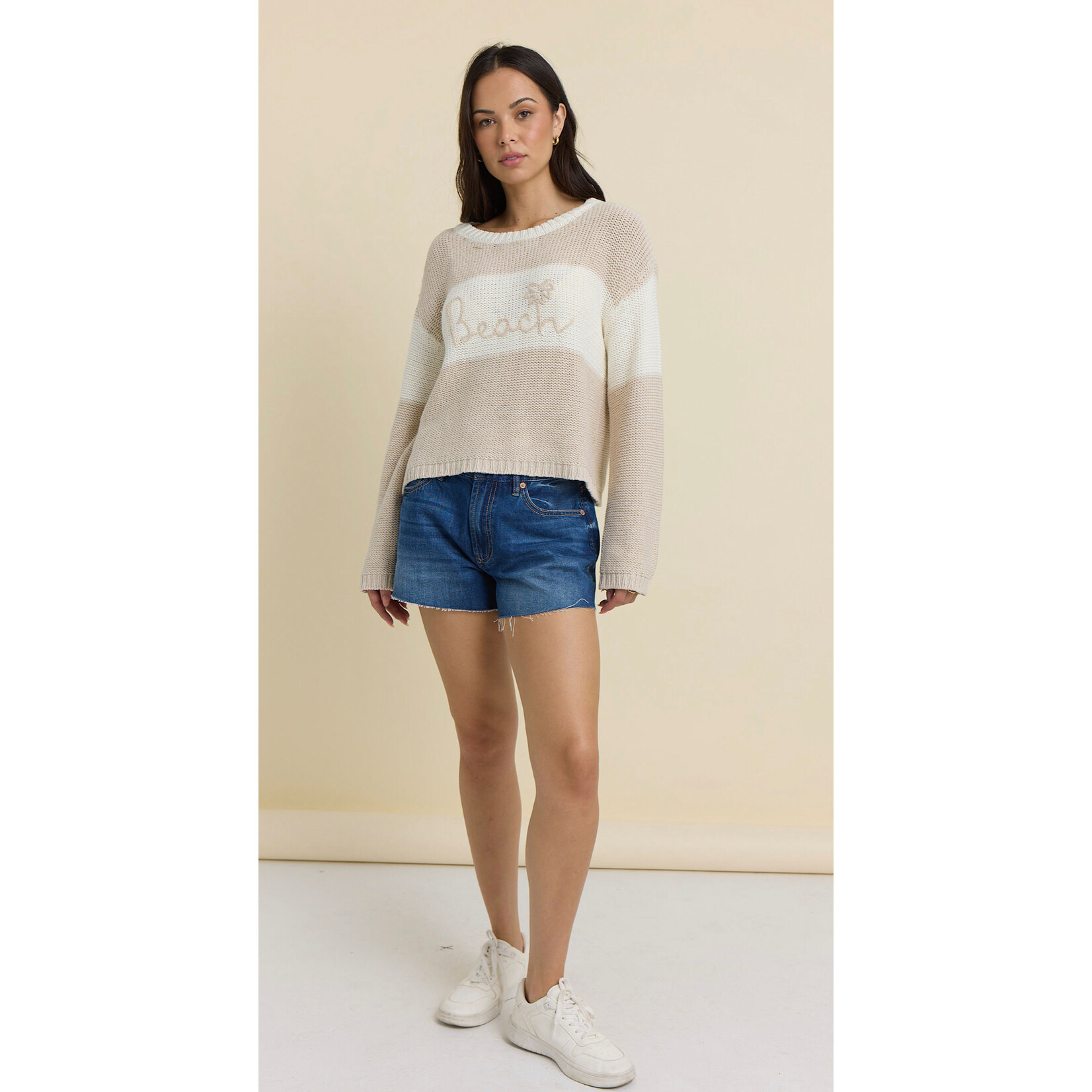 TAN BEACH SWEATER