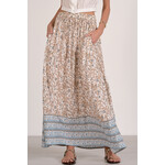 BLUE WHIMSY PRINT MAXI SKIRT
