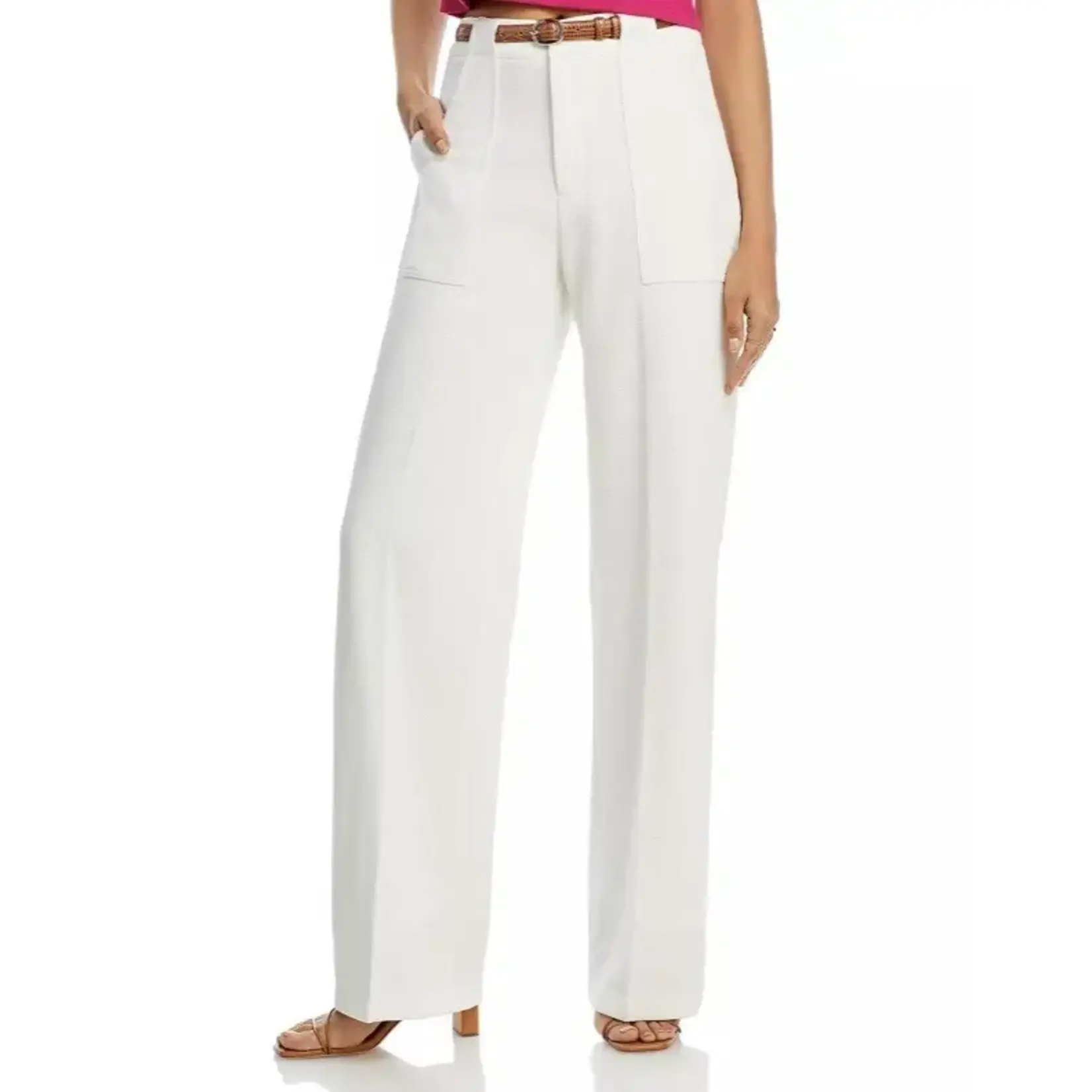 WHITE WIDE LEG PANTS