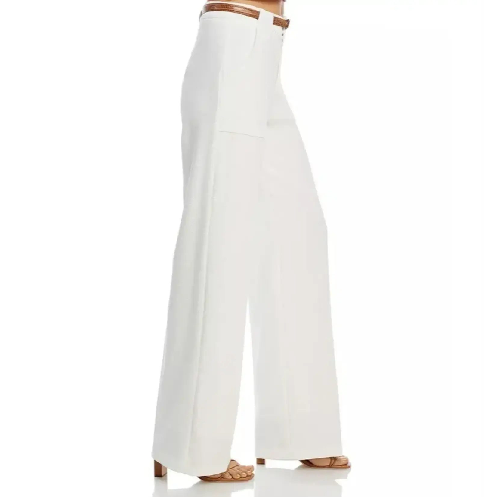 WHITE WIDE LEG PANTS