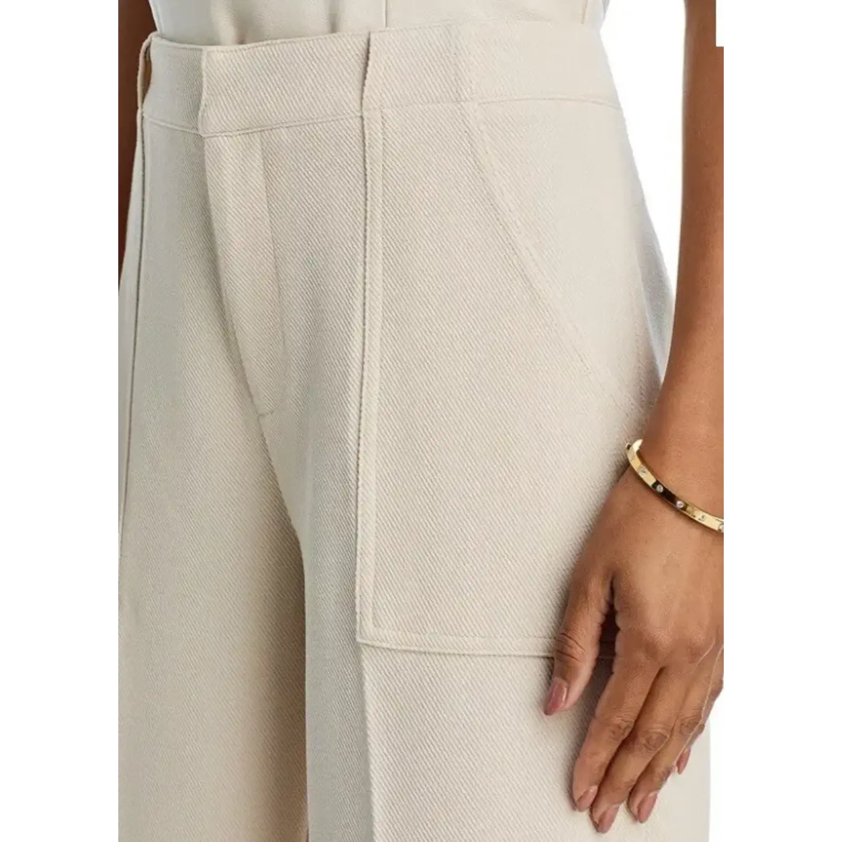 WHITE WIDE LEG PANTS