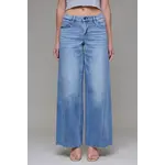HIDDEN MEDIUM/LIGHT MID RISE WIDE LEG JEANS