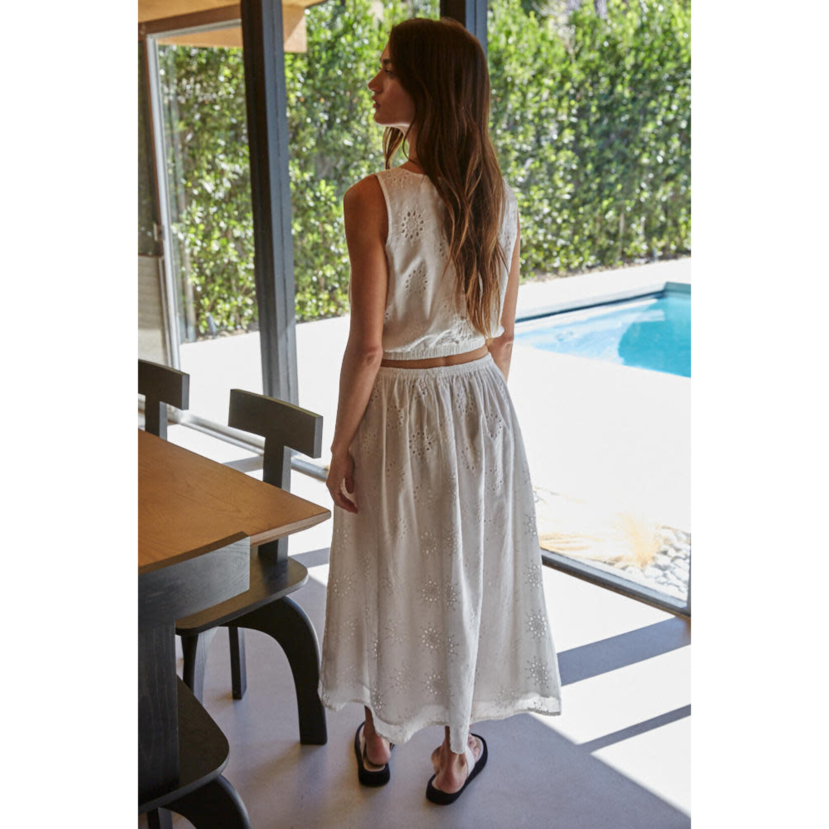 SILEA EYELET CROP TOP