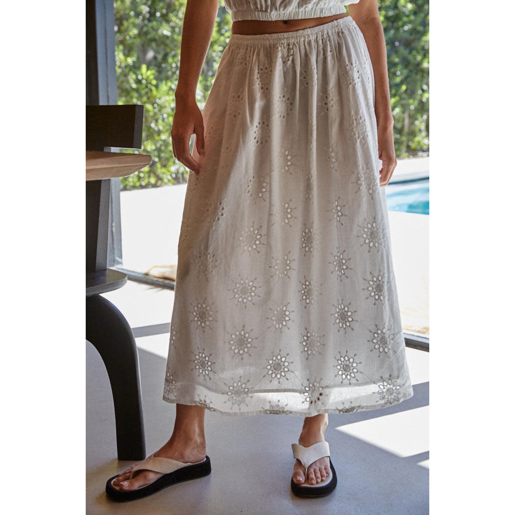 SILEA EYELET SKIRT
