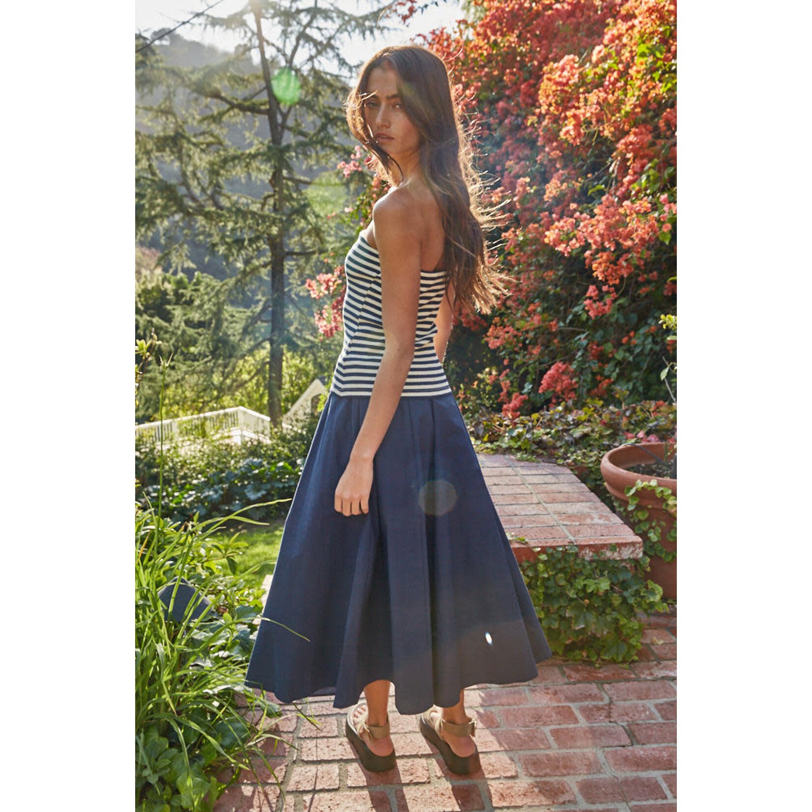 LOEN STRIPED TUBE TOP