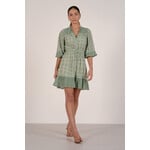 elan GREEN BOHO MINI DRESS