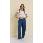 EAST COAST GARMENT DYE WIDE LEG PANT