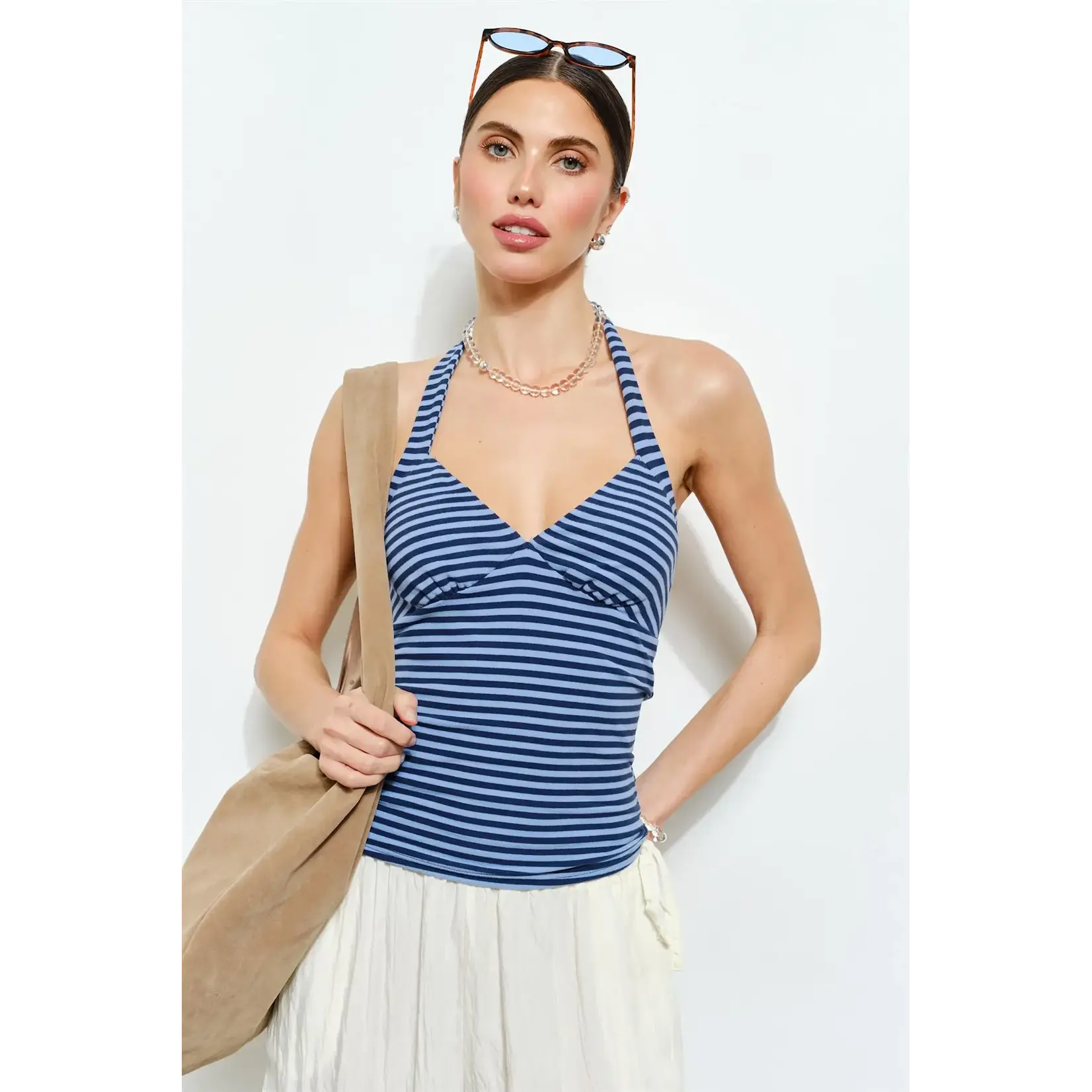 POPPY STRIPED HALTER