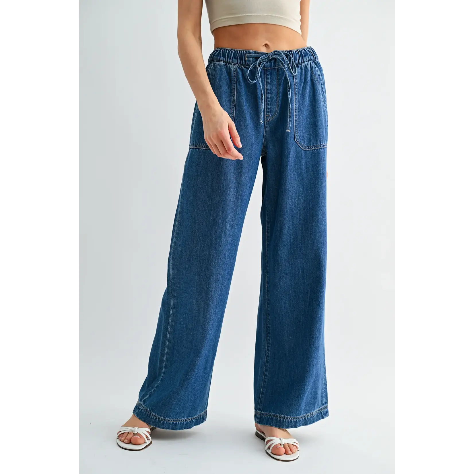 MICA DENIM BROOKE HIGH RISE WIDE JOGGER