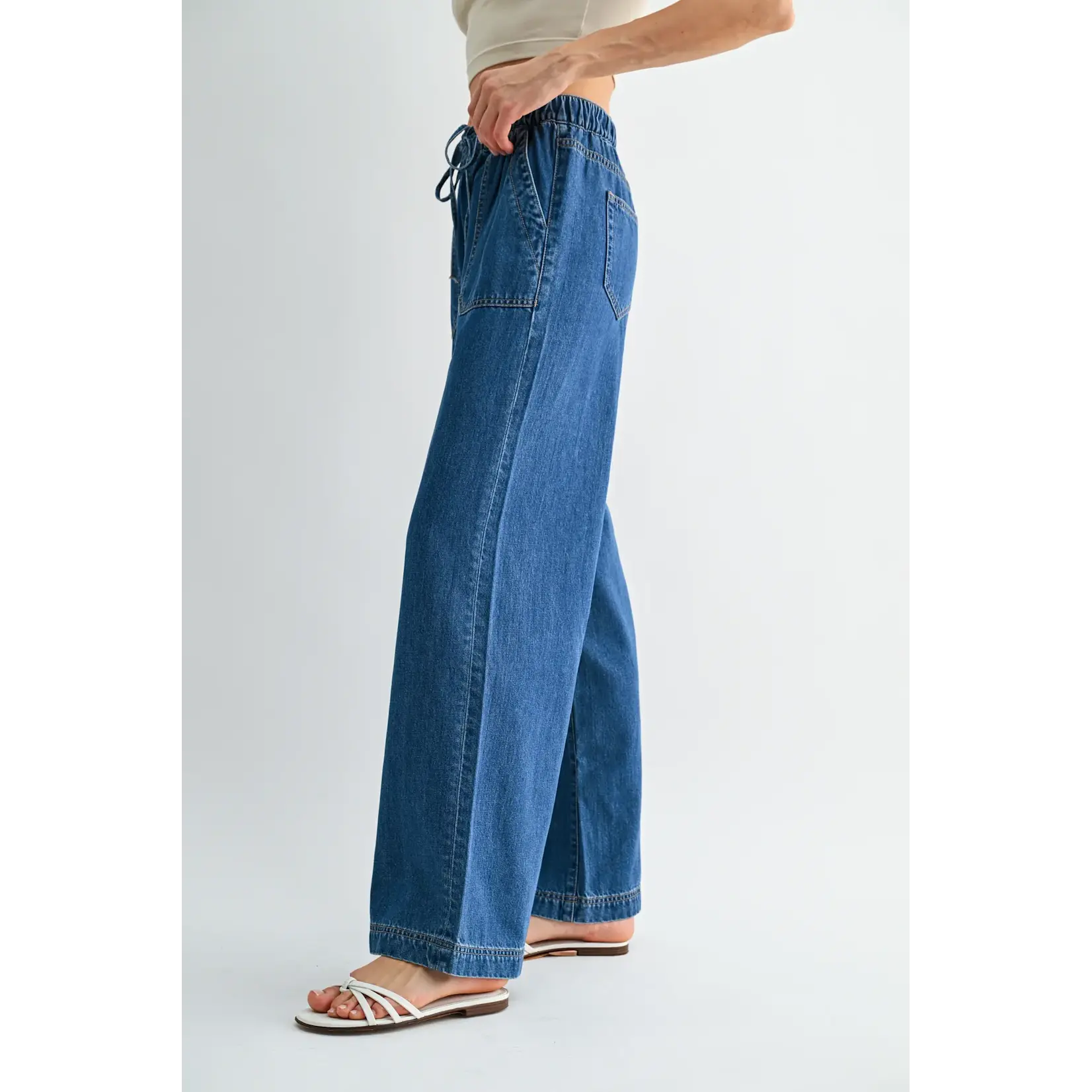 MICA DENIM BROOKE HIGH RISE WIDE JOGGER
