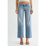 Just black denim/just usa SUPER LOW RISE RELAXED CROP