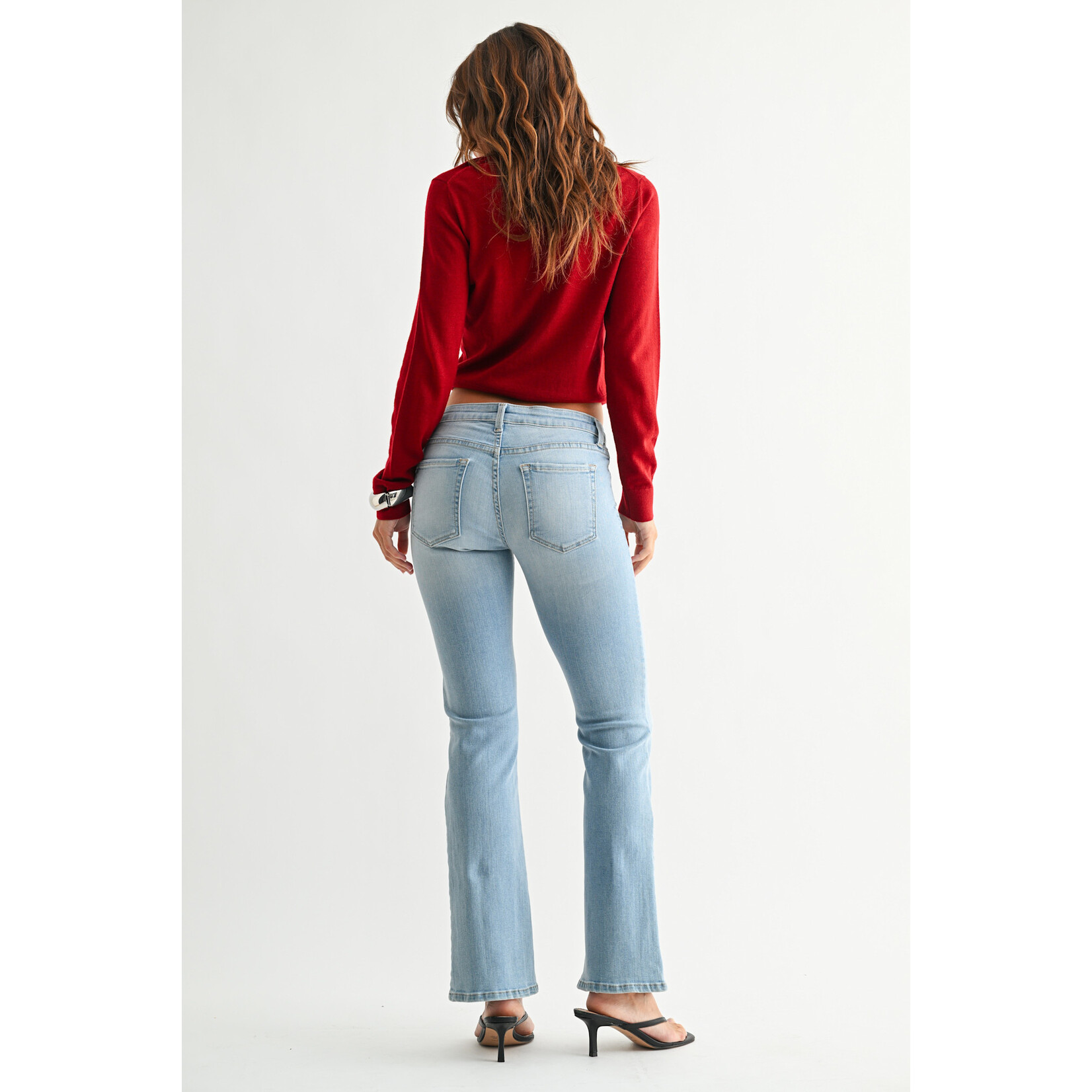 SUPER LOW RISE CROP FLARE