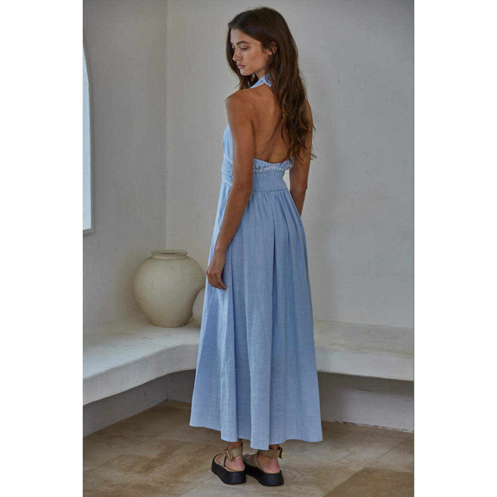 THE CALLA HALTER DRESS