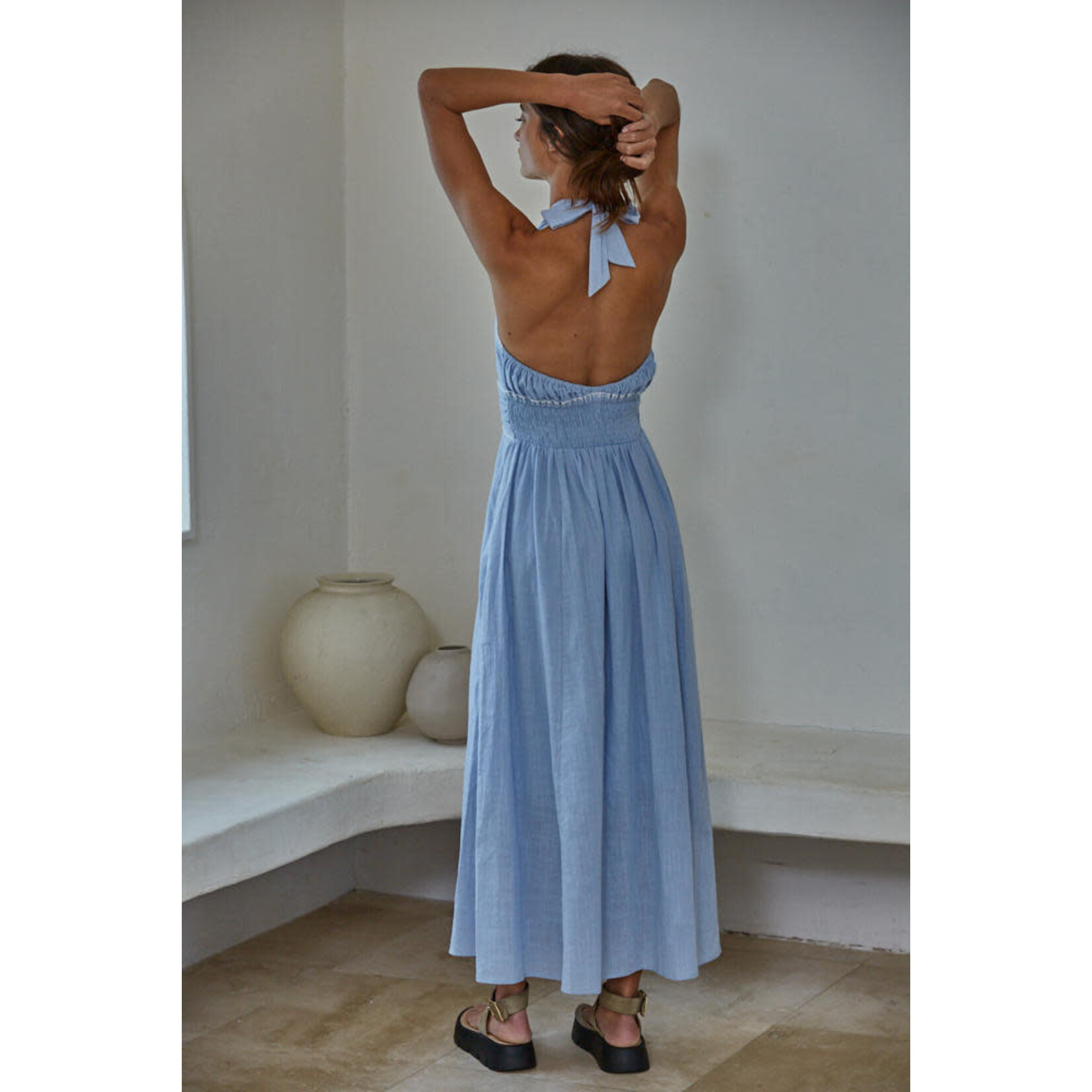 THE CALLA HALTER DRESS