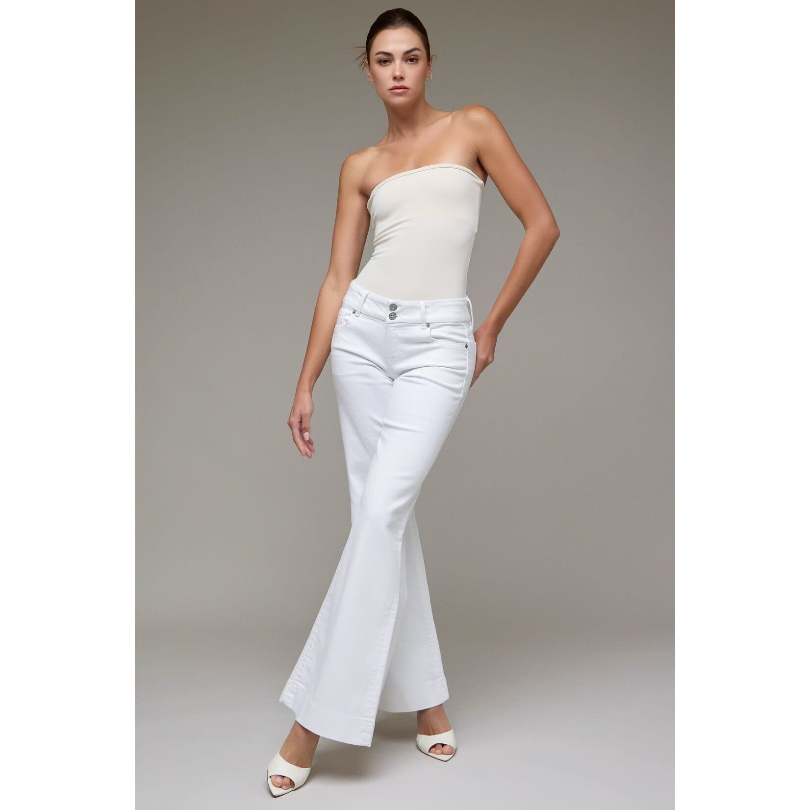 HIDDEN LOW RISE COMFORT FLARE JEAN