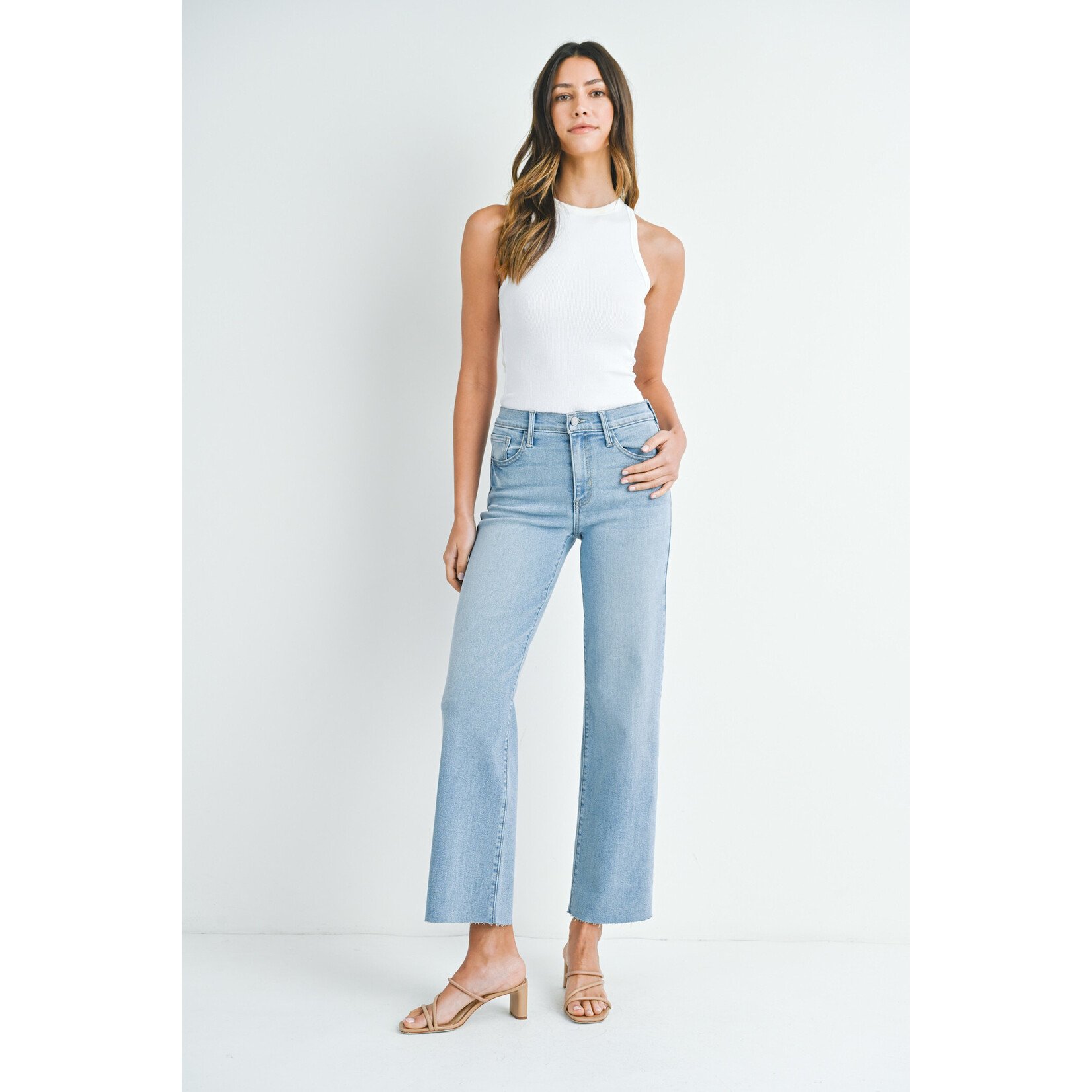 SLIM PALAZZO JEANS