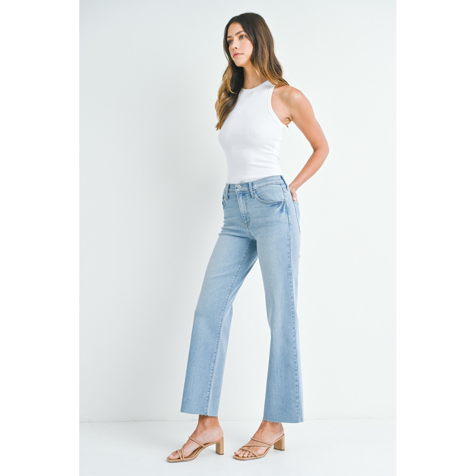 SLIM PALAZZO JEANS
