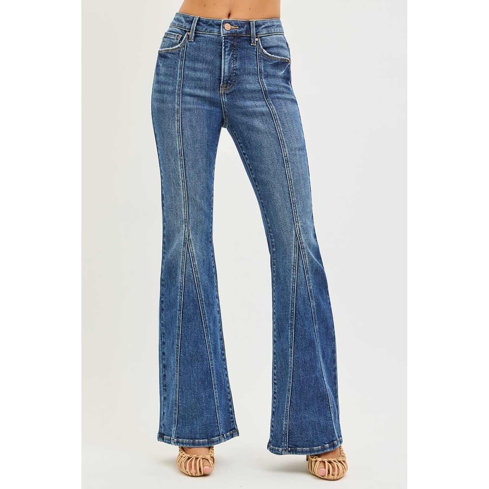 HIGH RISE FLARE W/FRONT SEAM DETAIL