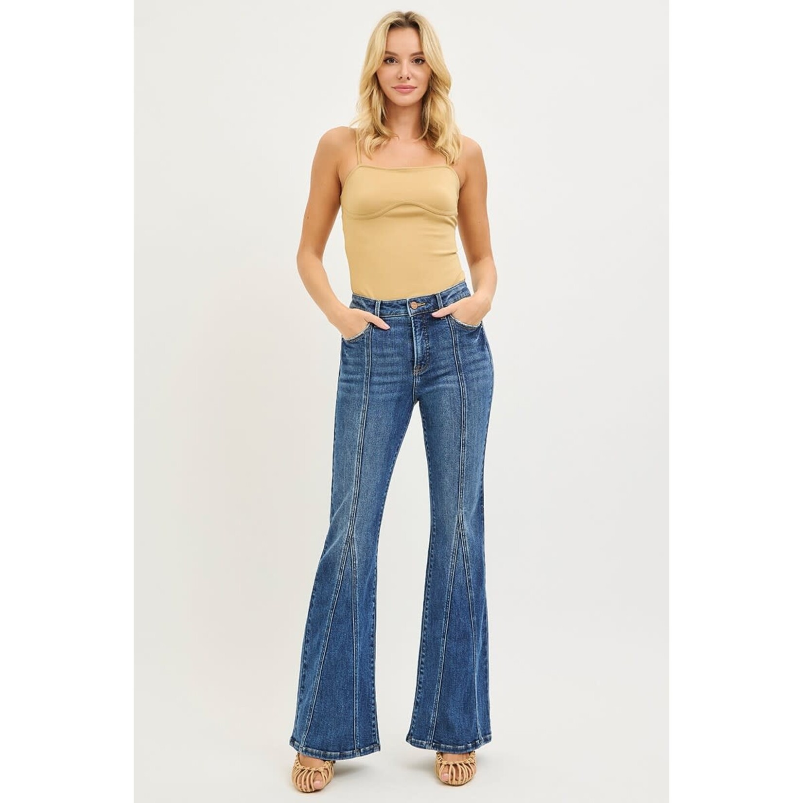 HIGH RISE FLARE W/FRONT SEAM DETAIL
