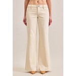 HIDDEN ECRU LOW RISE COMFORT FLARE